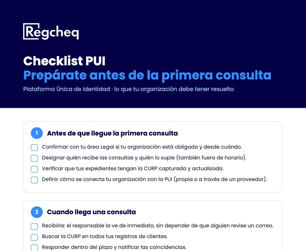 Checklist PUI